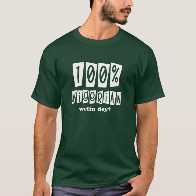 Camiseta El 100% nigeriano (Anverso)