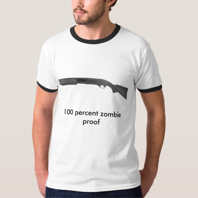 Camiseta el 100 por ciento de prueba del zombi (Anverso)