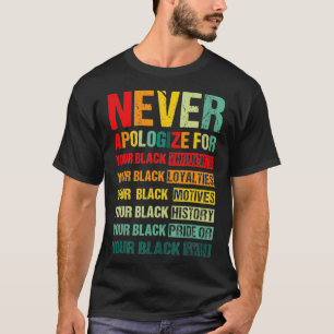 Camiseta El 10 de Junio El Orgullo Negro Nunca Se Disculpa 
