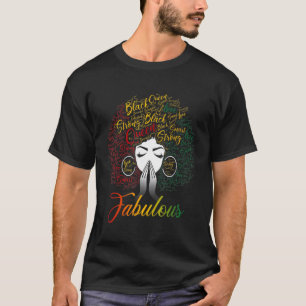 Camiseta El 10 de junio Fabulous Strong Smart Black Queen A