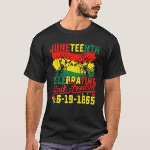 Camiseta El 11 de junio afroamericano celebra la libertad d