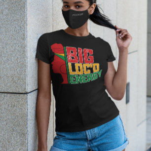 Camiseta El 11 de junio Big Loc'd Energy Black Freedom
