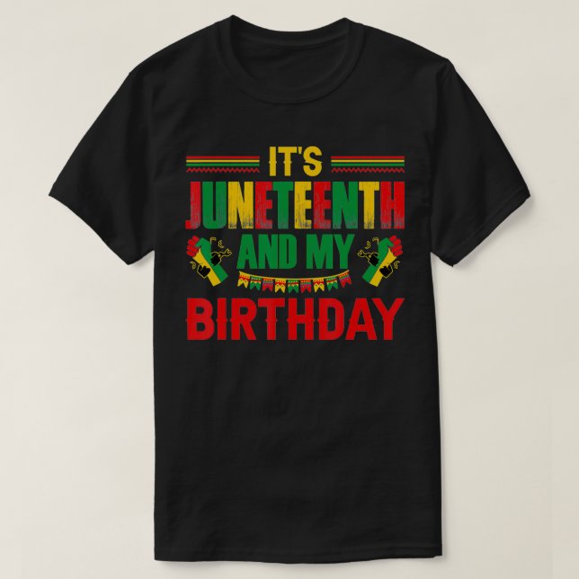 Camiseta El 11 de junio es mi cumpleaños, Día de la Liberta (Diseño del anverso)