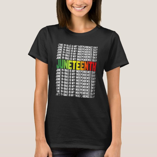 Camiseta El 11 de junio es mi Día de la Independencia (Anverso)