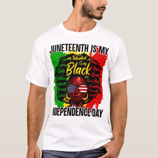 Camiseta El 11 de junio es mi Día de la Independencia Afric (Anverso)