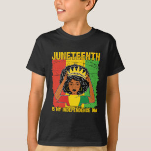Camiseta El 11 de junio es mi Día de la Independencia Afro