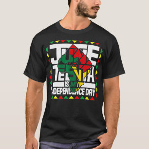 Camiseta El 11 de junio es mi Día de la Independencia Mapa