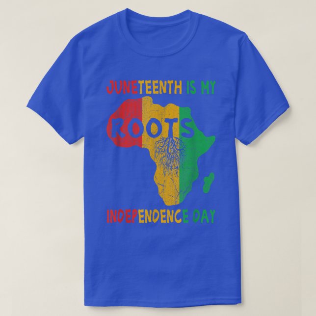 Camiseta El 11 de junio, mi Día de la Independencia, raíces (Diseño del anverso)