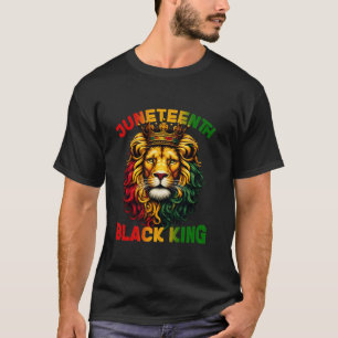 Camiseta El 16 de junio el Rey Negro Melanin Día del Padre 