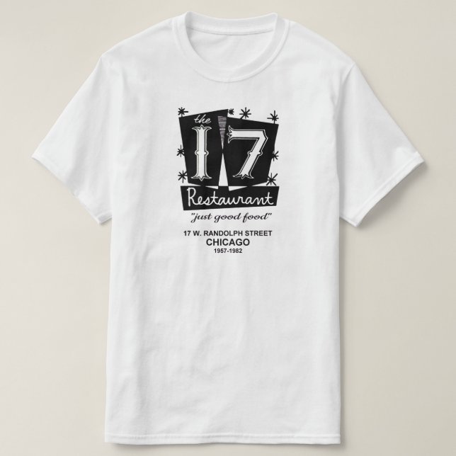 Camiseta El 17 Restaurant, Chicago, IL (Diseño del anverso)