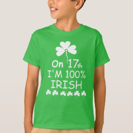 Camiseta 'El 17 soy 100% irlandés'