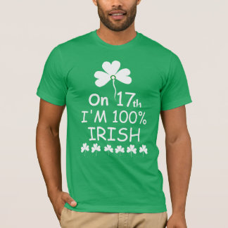 Camiseta 'El 17 soy 100% irlandés'