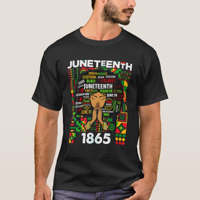 Camiseta El 18 de junio celebra la historia negra de Freedo (Anverso)