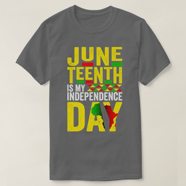Camiseta El 18 De Junio Es Mi Día De La Independencia, Ame  (Diseño del anverso)