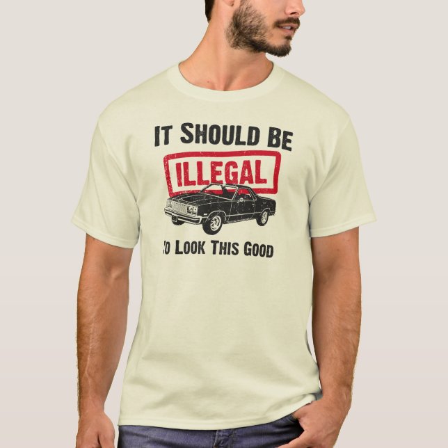 Camiseta EL 1977 de Chevrolet Camino (Anverso)