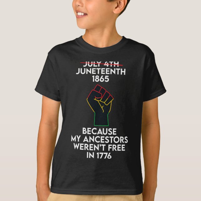 Camiseta El 19 de junio se celebra la liberación de afroame (Anverso)