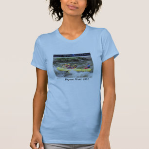 Camiseta El 2012 transportar en balsa de río de la paloma