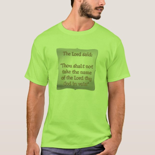 Camiseta El 2do mandamiento (Anverso)