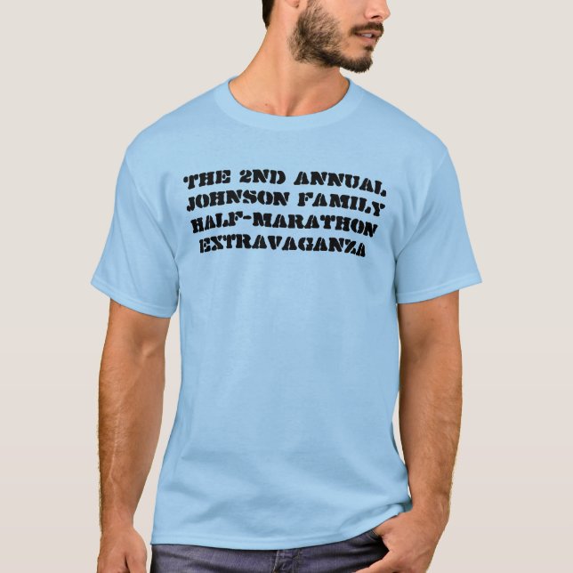 Camiseta El 2do Mitad-Maratón Extr de la familia de (Anverso)
