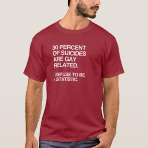 CAMISETA EL 30% DE LOS SUICIDAS ESTÁN RELACIONADOS CON LOS 