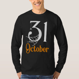 Camiseta El 31 De Octubre Famoso Halloween Spider Y Web