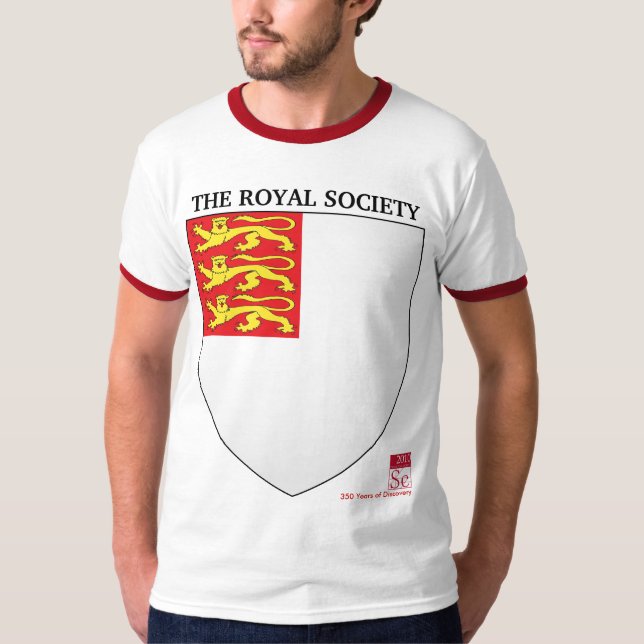 Camiseta El 350o aniversario de la sociedad real (oficioso) (Anverso)