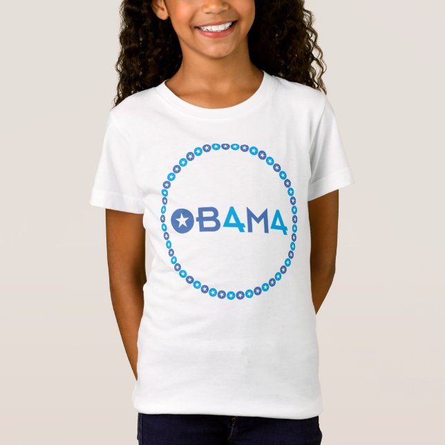 Camiseta El 44.o presidente, Barack Obama, 50 estrellas (Anverso)