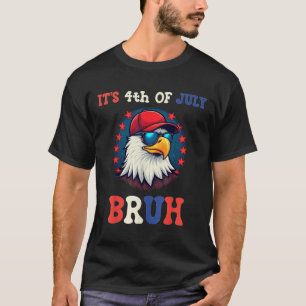 Camiseta El 4 De Julio Bruh Bald Eagle Patriótico Americano