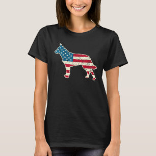 Camiseta El 4 de julio de Amer, el perro de ganado australi