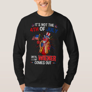 Camiseta El 4 De Julio El Viejo De Perro Caliente Sale Del 