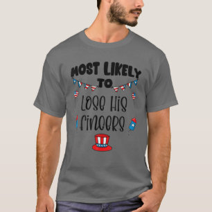 Camiseta El 4 De Julio Más Probable De Perder La Brilla