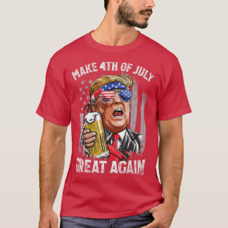 Camiseta El 4 de julio vuelve a ser grande para los hombres