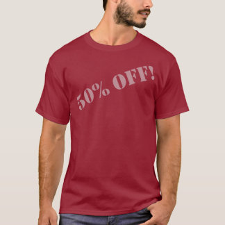 Camiseta ¡El 50% APAGADO! (Fuente-b gris)