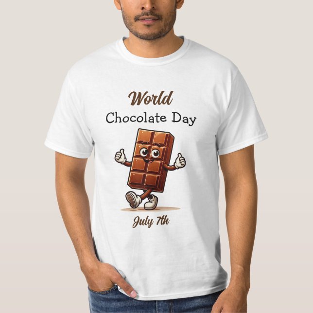 Camiseta El 7 de julio es el Día Mundial del Chocolate (Anverso)