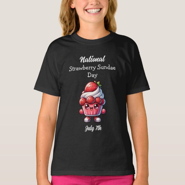 Camiseta El 7 de julio es el Día Nacional de las Fresas Sun (Anverso)