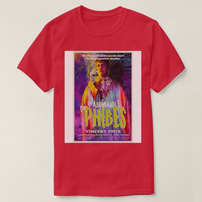 Camiseta El abominable Dr. Phibes (Diseño del anverso)