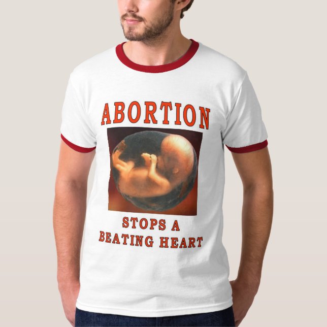 CAMISETA EL ABORTO SE DETIENE. (Anverso)