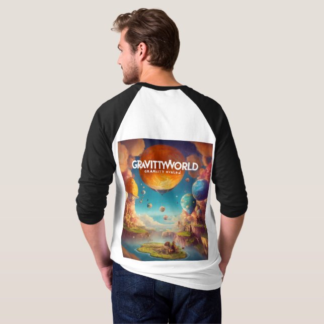 Camiseta "El abrazo de la gravedad" (Reverso completo)