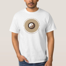 Camiseta El abrazo de la naturaleza a la tierra marrón mal 