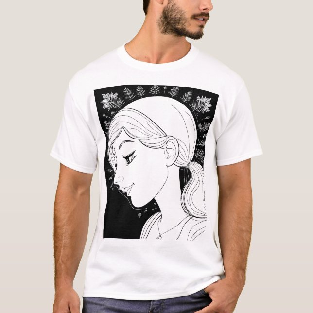 Camiseta El abrazo de la naturaleza: un retrato de la seren (Anverso)
