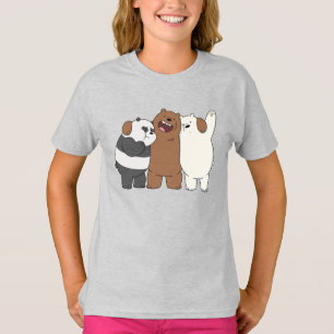 Camiseta El abrazo del grupo Bare Bears