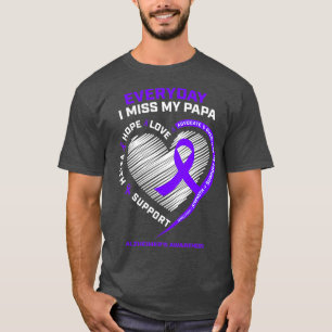 Camiseta El Abuelo Ama La Memoria De Miss Mi Papá Alzheime