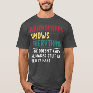 Camiseta El abuelo conoce todo el día de los padres para di