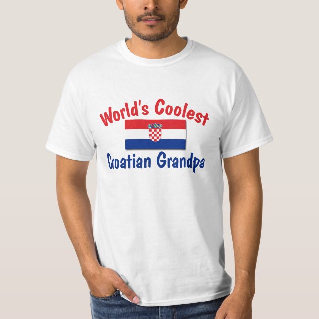 Camiseta El abuelo croata más fresco (Anverso)