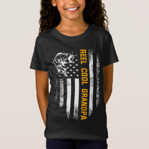 Camiseta El abuelo de Guay Reel Vintage Flag pescando el Dí