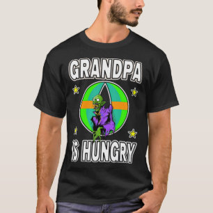 Camiseta El abuelo de Halloween tiene hambre de los derecho