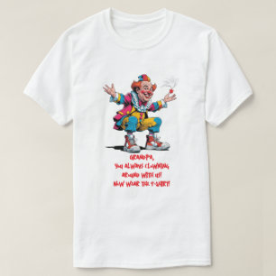 Camiseta El abuelo de la caricatura se retuerce