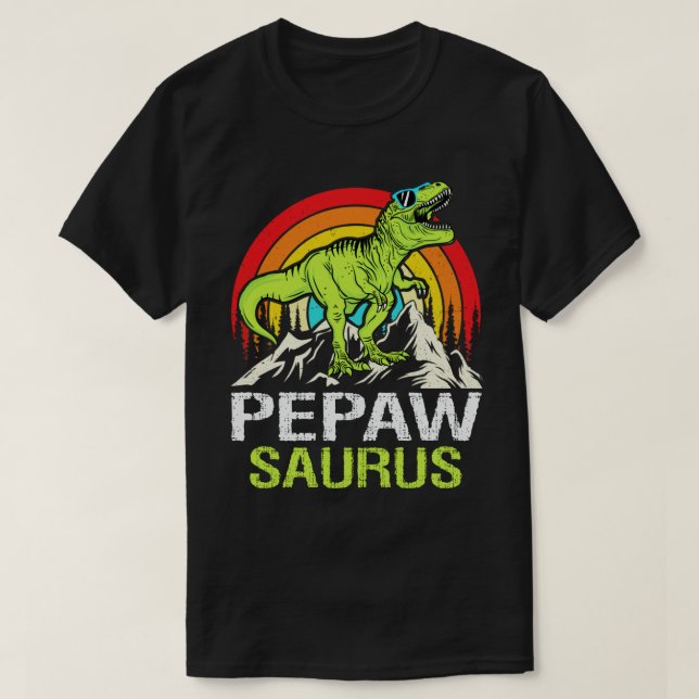 Camiseta El abuelo de los dinosaurios de Pepawsaurus Saurus (Diseño del anverso)