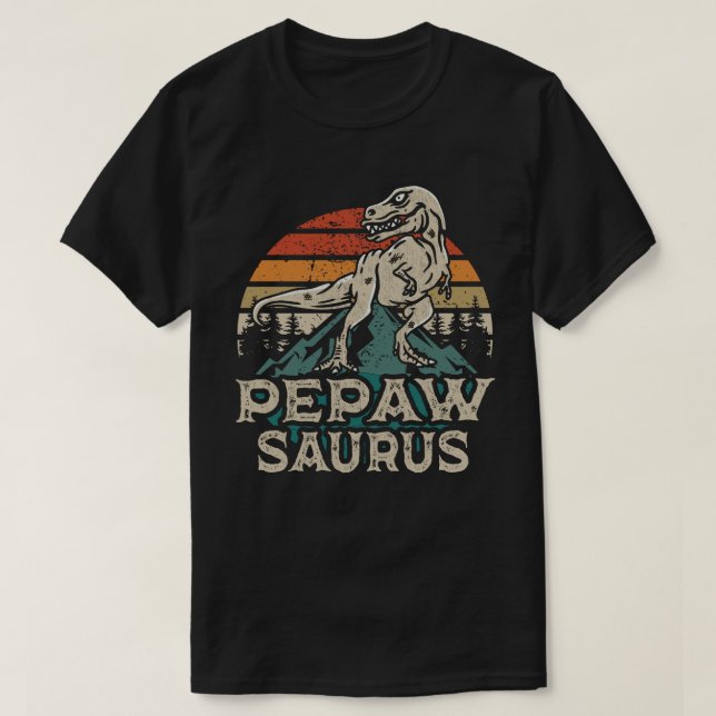 Camiseta El abuelo de los dinosaurios de Pepawsaurus Saurus (Diseño del anverso)