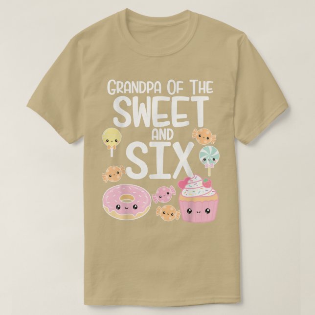 Camiseta El Abuelo De Los Dulces Y El Candy Tema De Cumplea (Diseño del anverso)